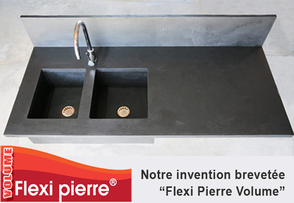 Flexi-Pierre Volume notre invention brevetée.